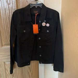 Risen The New Essentials Distressed Black Denim jacket